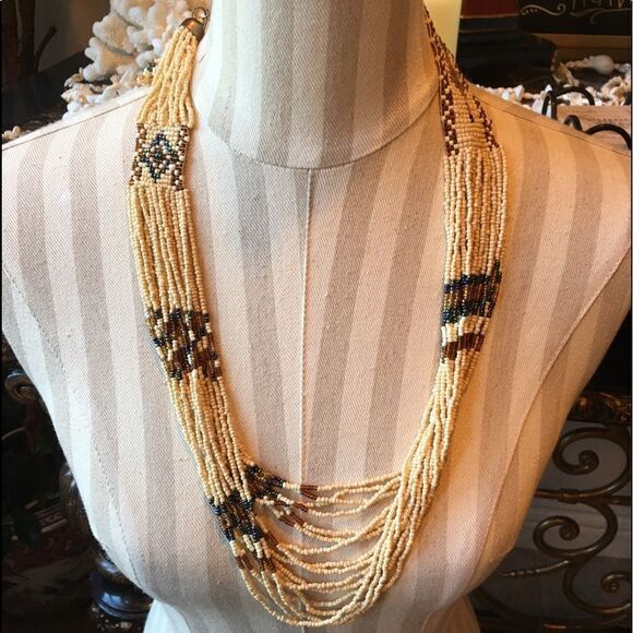 MATCHING BEADED Necklace & Earring Set - Picture 1 of 6